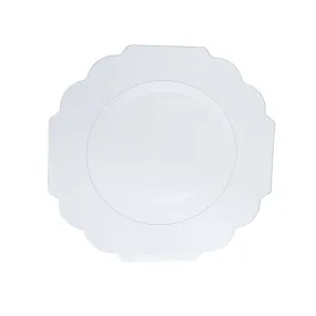 Clear Silver Small Plates