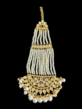 DJHR93 Gold plated high quality Polki jhoomar  ( READY TO SHIP )