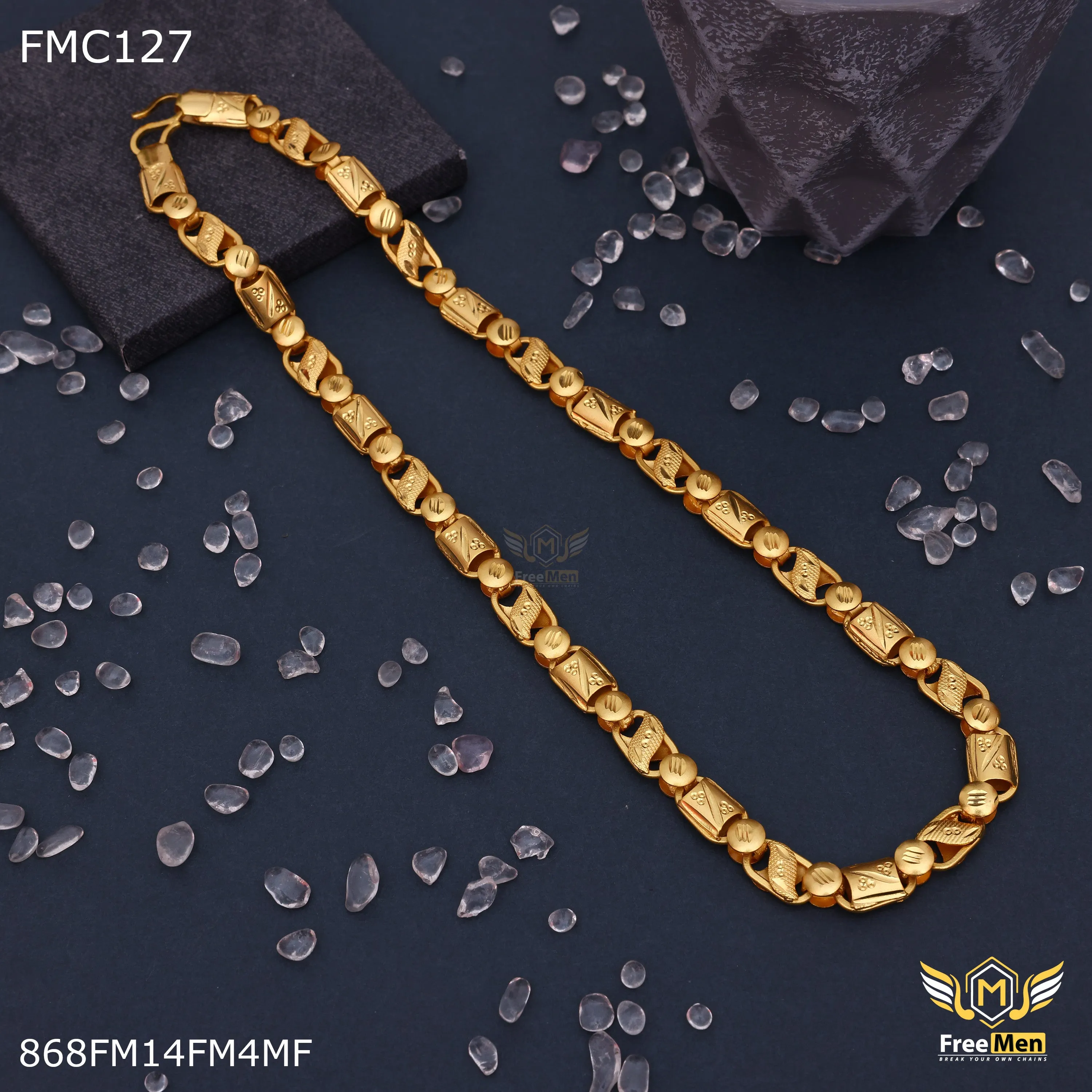 Freemen Fantastic Leaf Nawabi Ball Chain for Man - FMC127