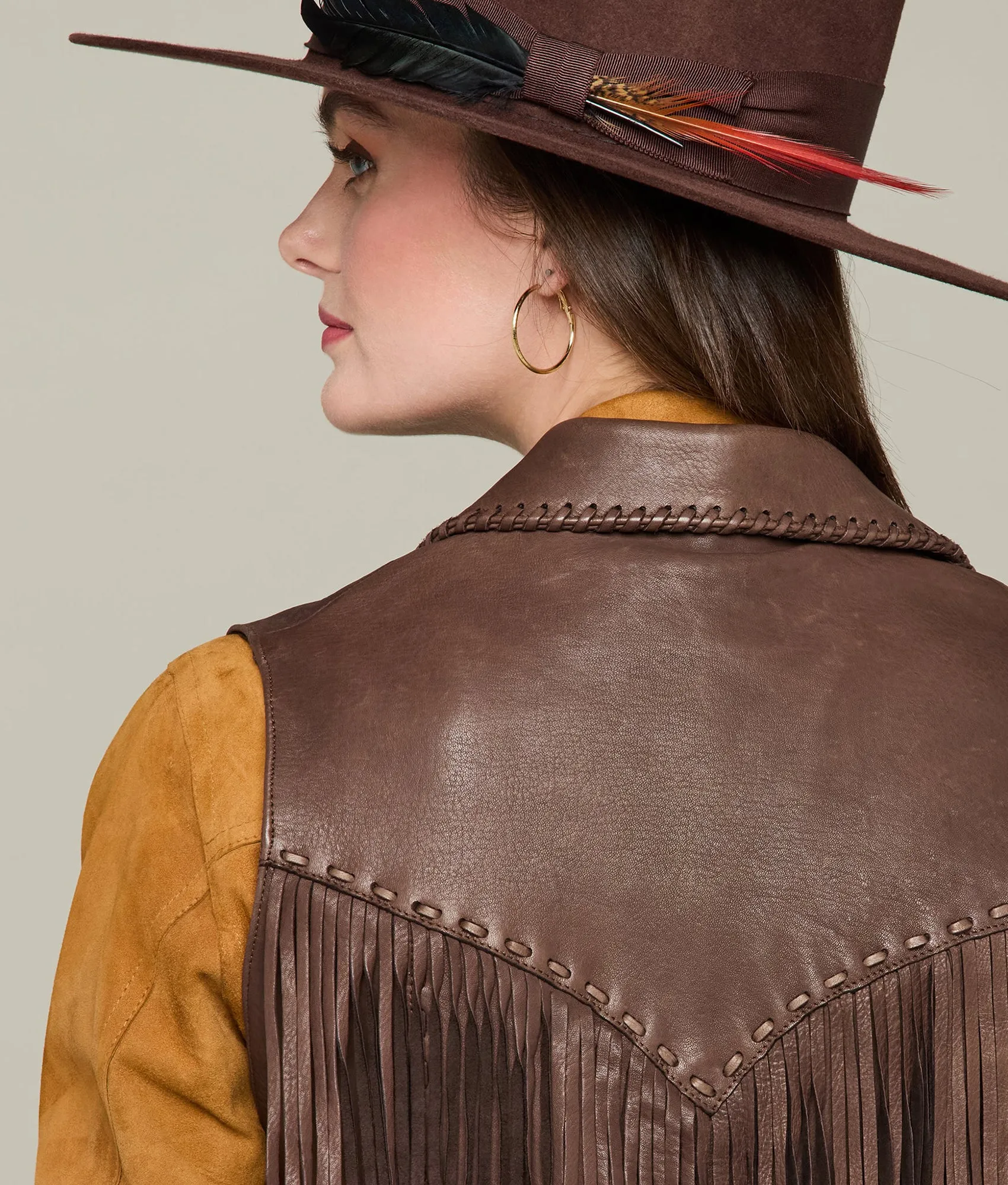 Fringe Vest :: Chocolate