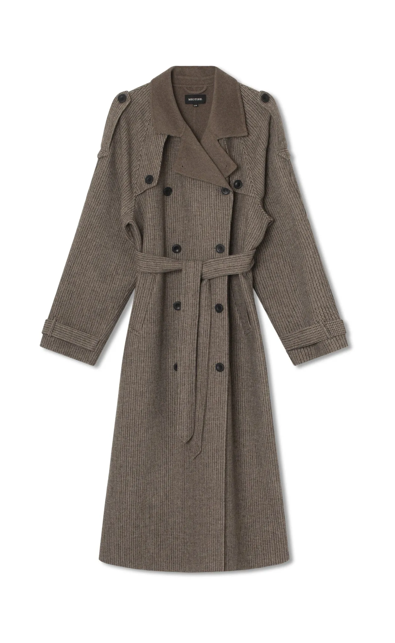 JOHN COAT CHECKED - BEIGE