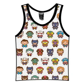 Knobs Super Heroes tank mesh white