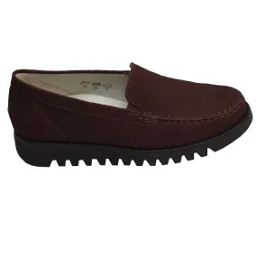 Liberty/Habea Nubuck Loafer Burgandy