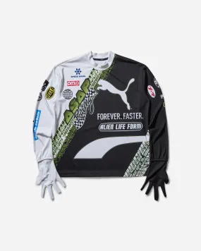 Men's A$AP Rocky Tire Long Sleeve Tee with Gloves White