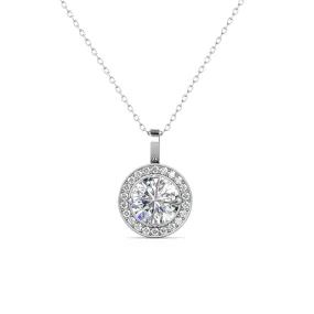 Moissanite by Cate & Chloe Jordan Sterling Silver Necklace with Moissanite Crystals