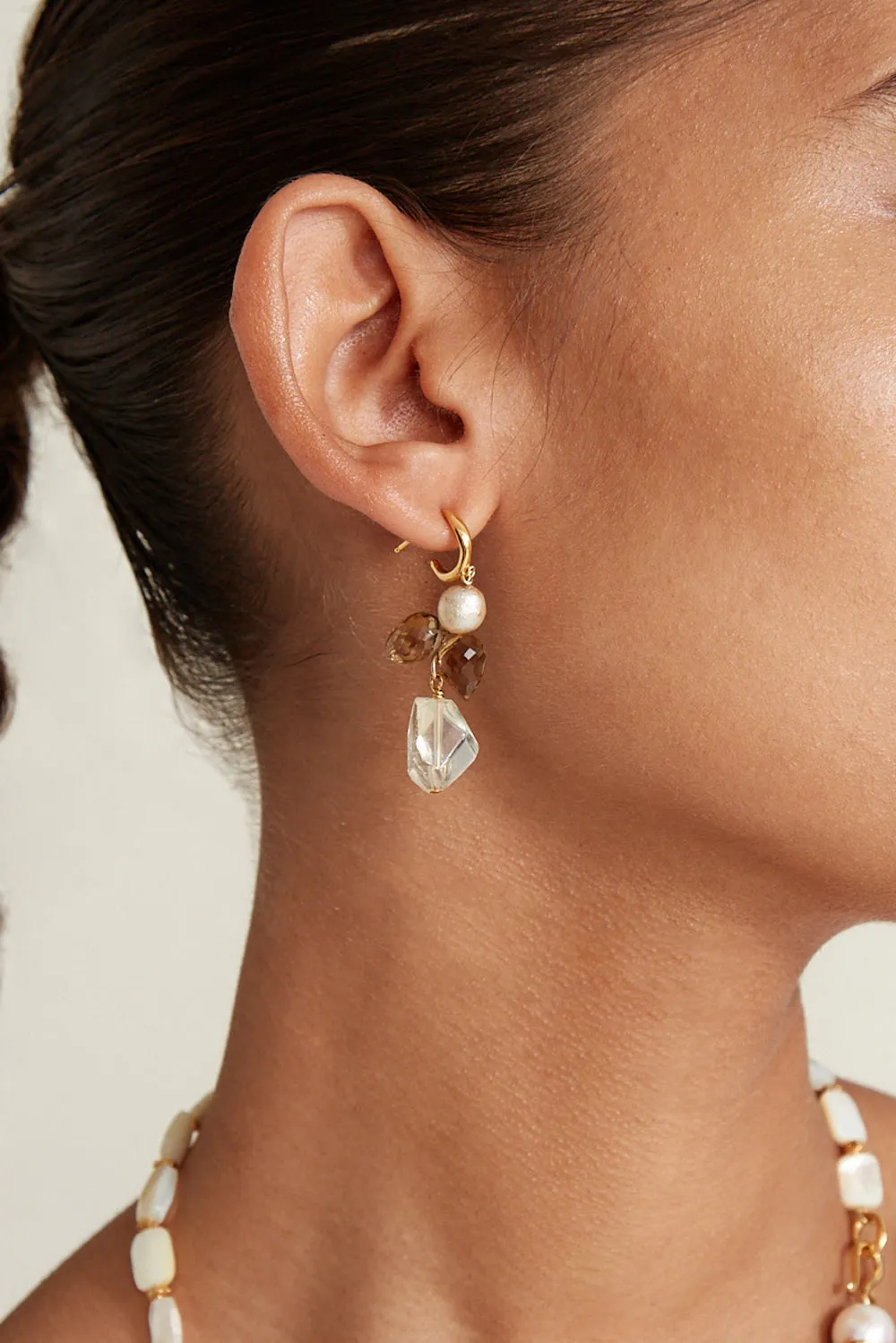 Ophelia Drop Earrings Citrine Mix