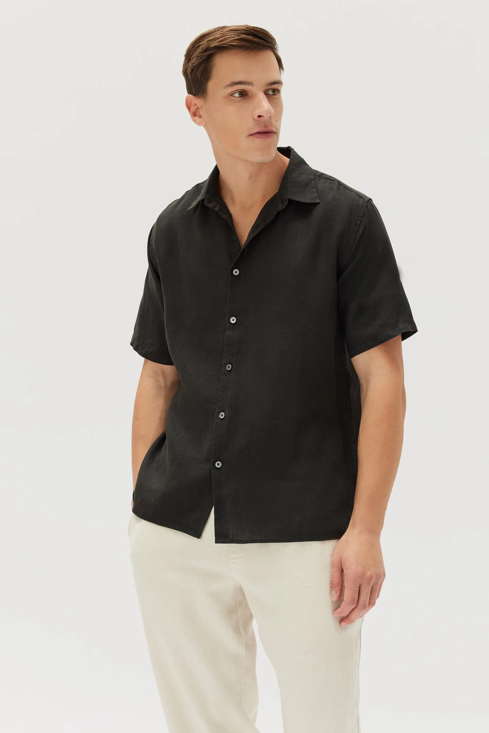 Short Sleeve Linen Shirt