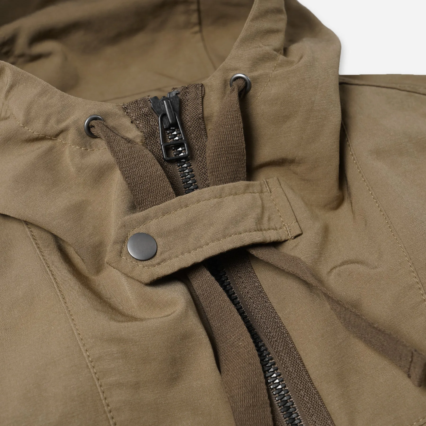 SMOCK HOODED 2 IN 1 PARKA JACKET - TAN