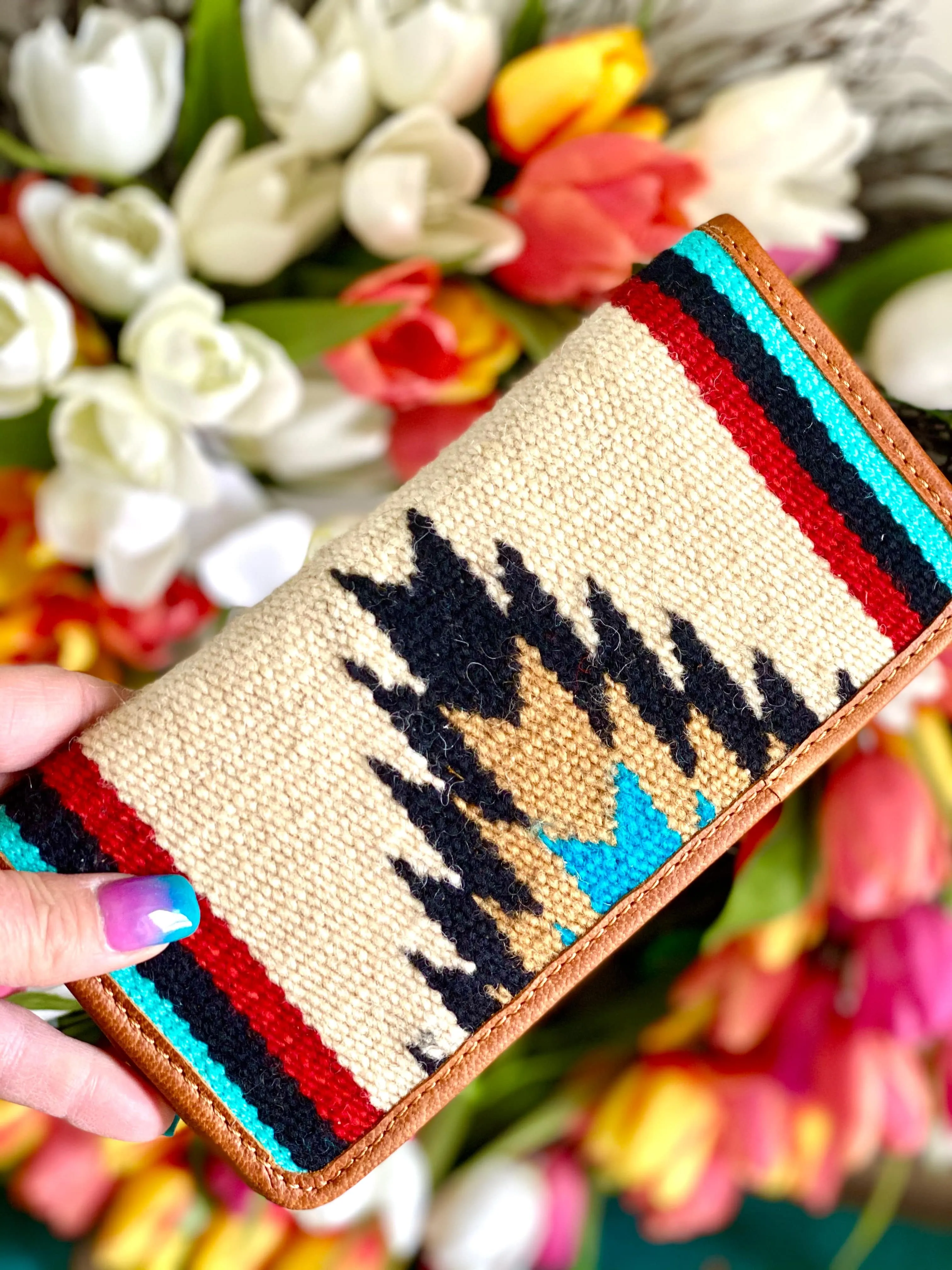 The Mandan Wool Navajo Wallet