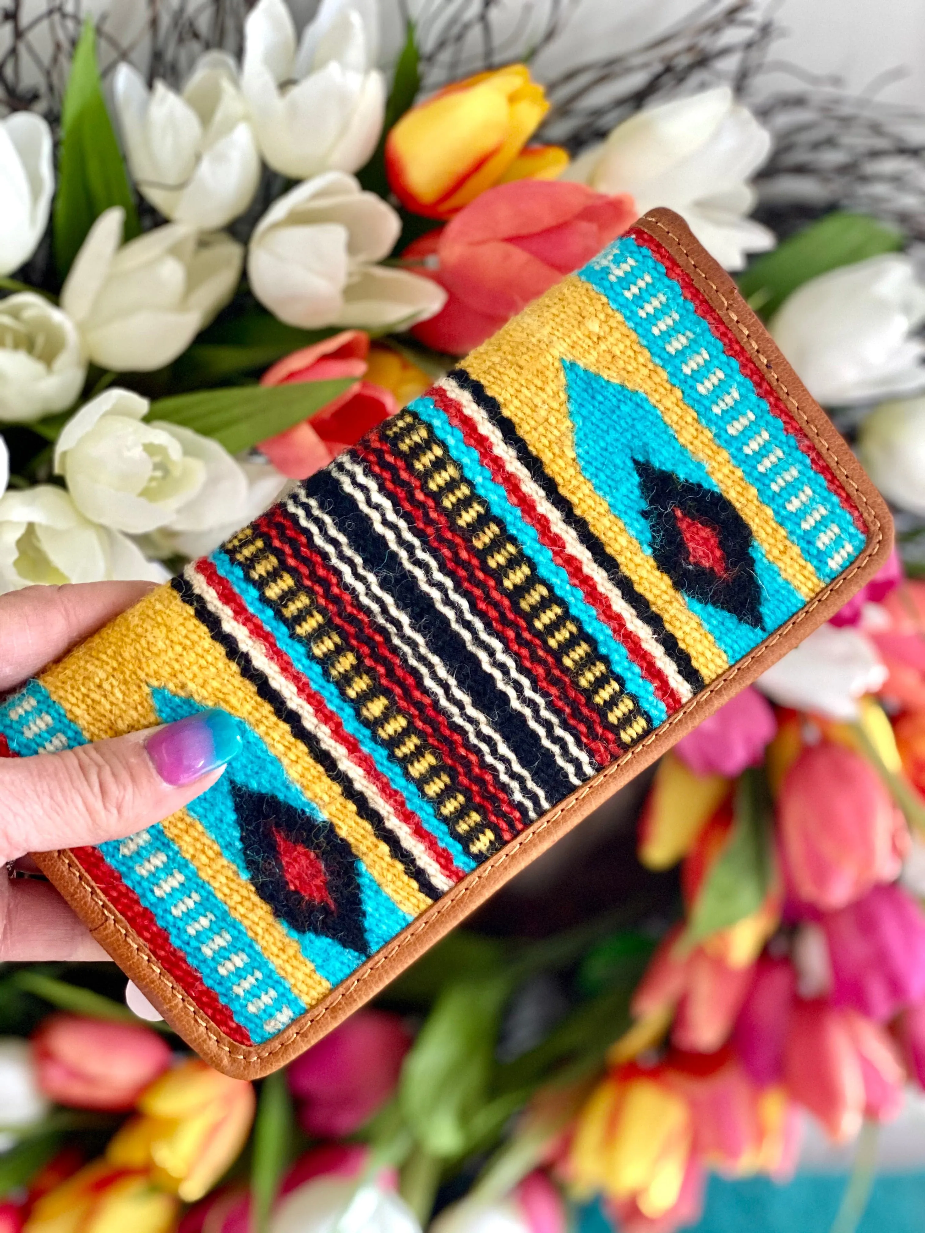 The Mandan Wool Navajo Wallet