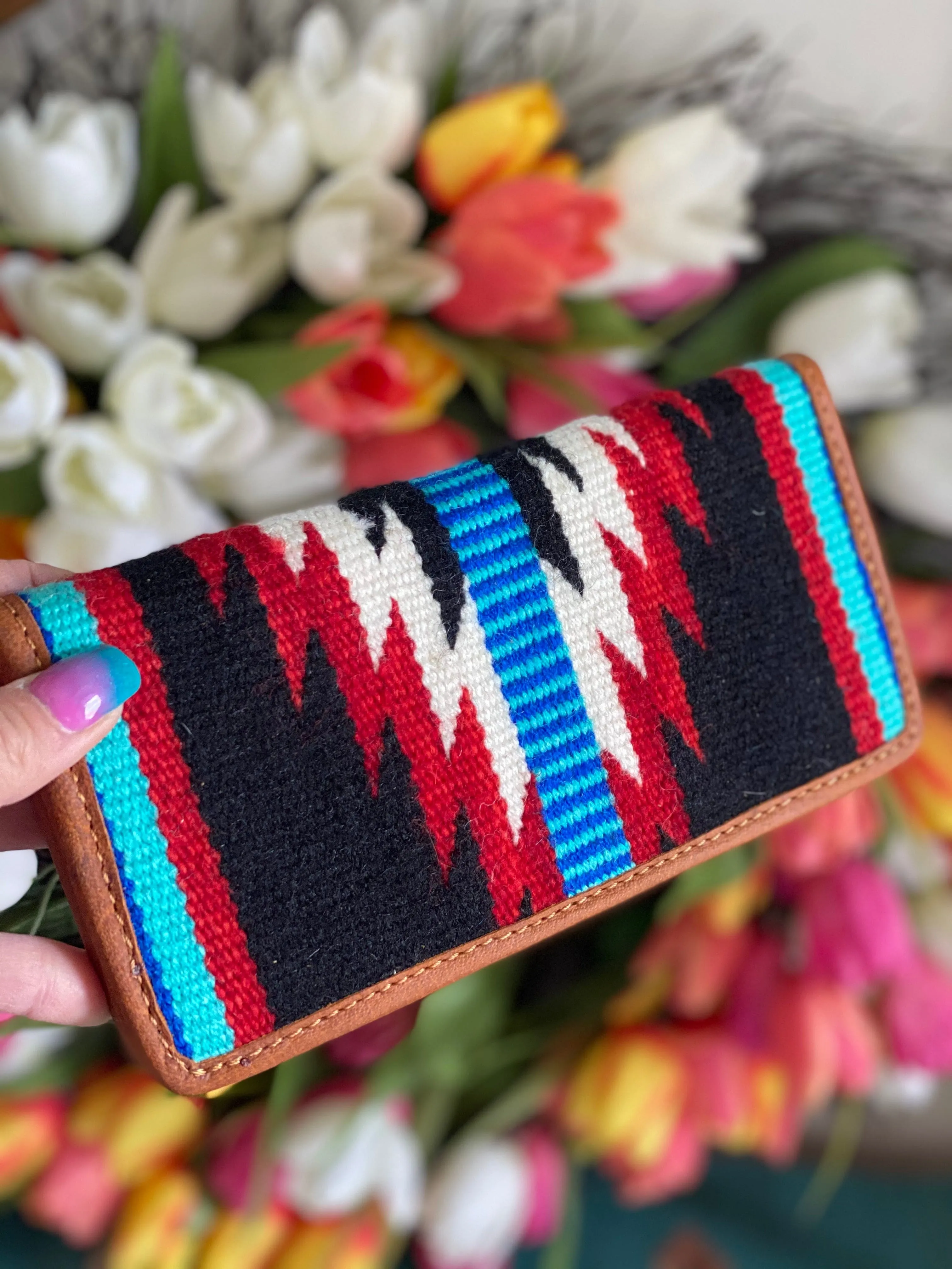 The Mandan Wool Navajo Wallet