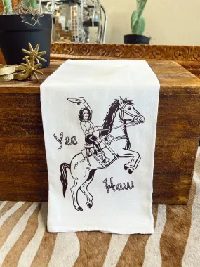 The Yeehaw Cowgirl Kitchen Towel