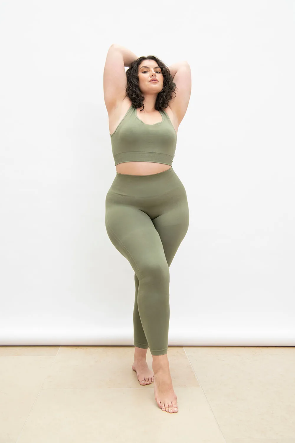 Ultimate High Waisted Seamless Leggings - Sage Green